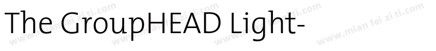 The GroupHEAD Light字体转换